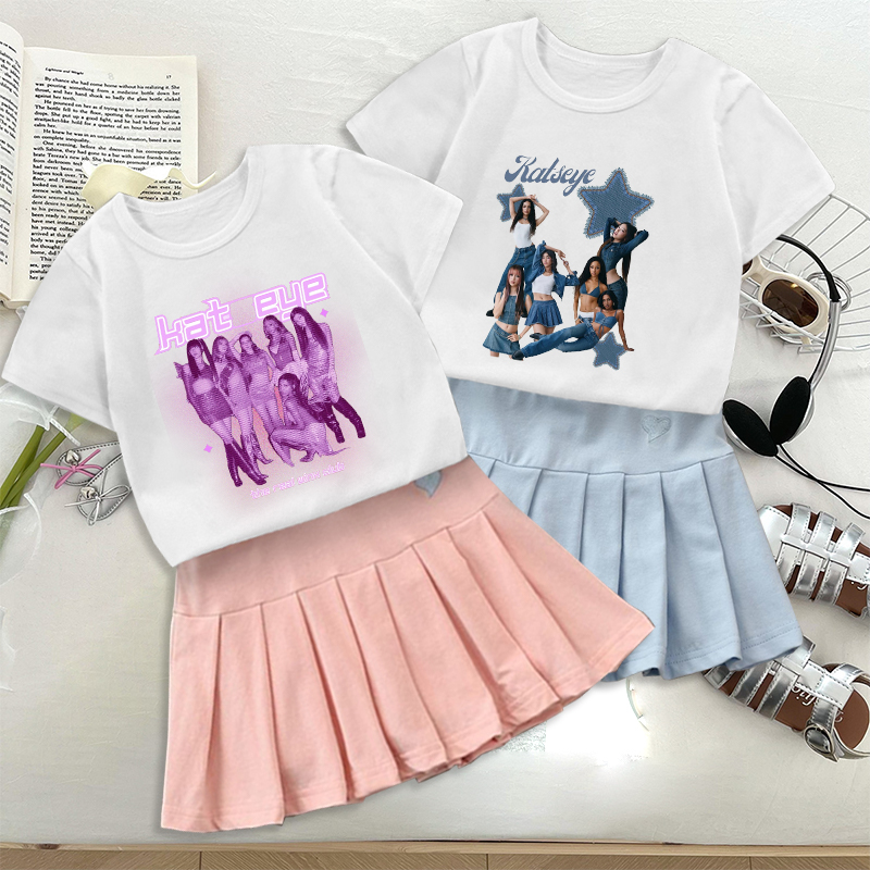 Fashion K POP K-KATSEYE T-shir - đánh giá và giá Street Fashion Girls
