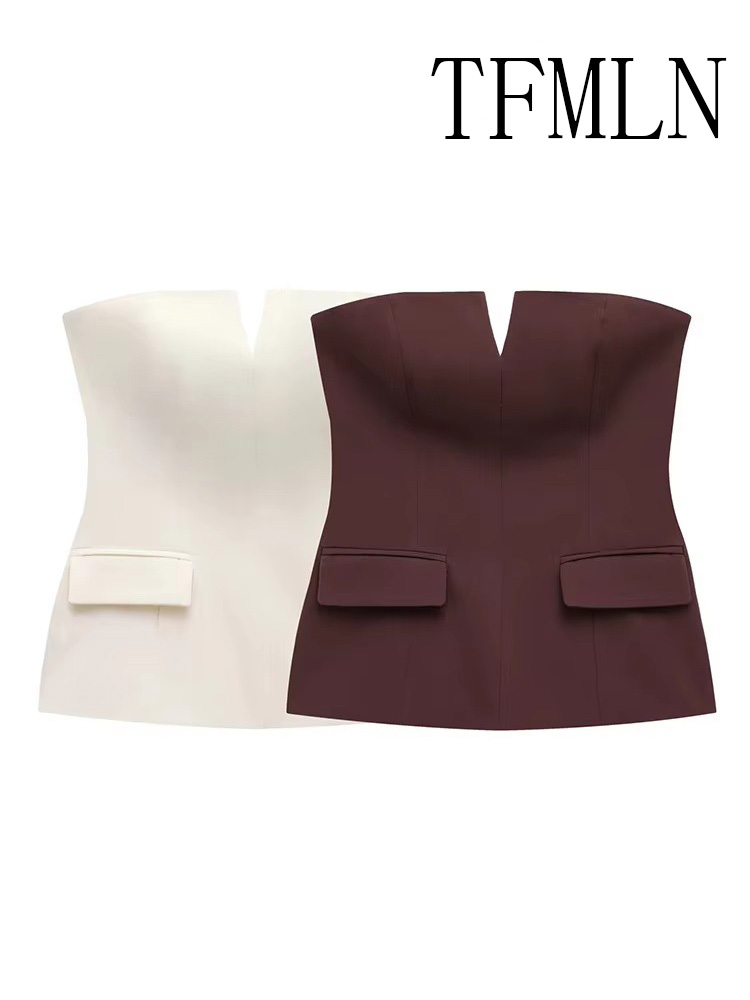 TFMLN Womens Strapless Crop 20 - đánh giá và giá Street Fashion Trends 2025