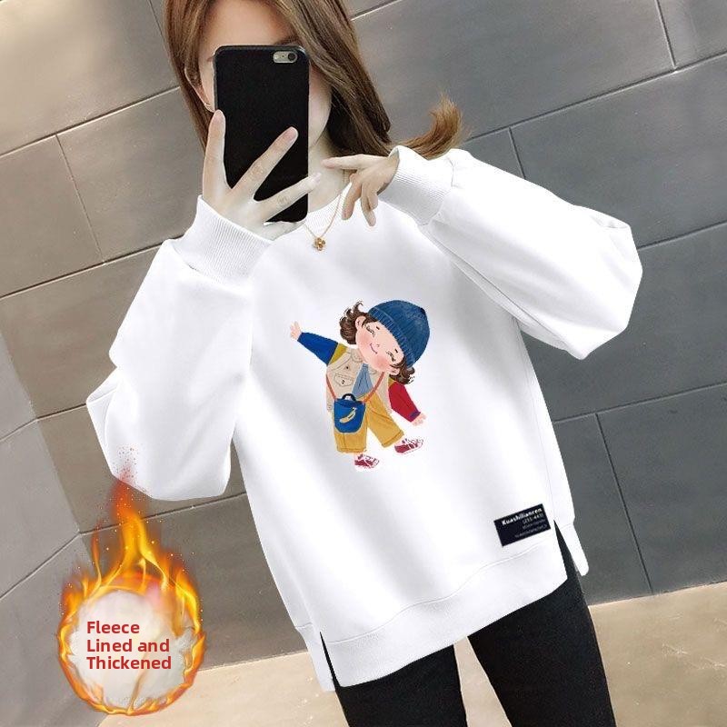 Thickened Fleece Oversize Loos - đánh giá và giá Oversized Crewneck Fleece