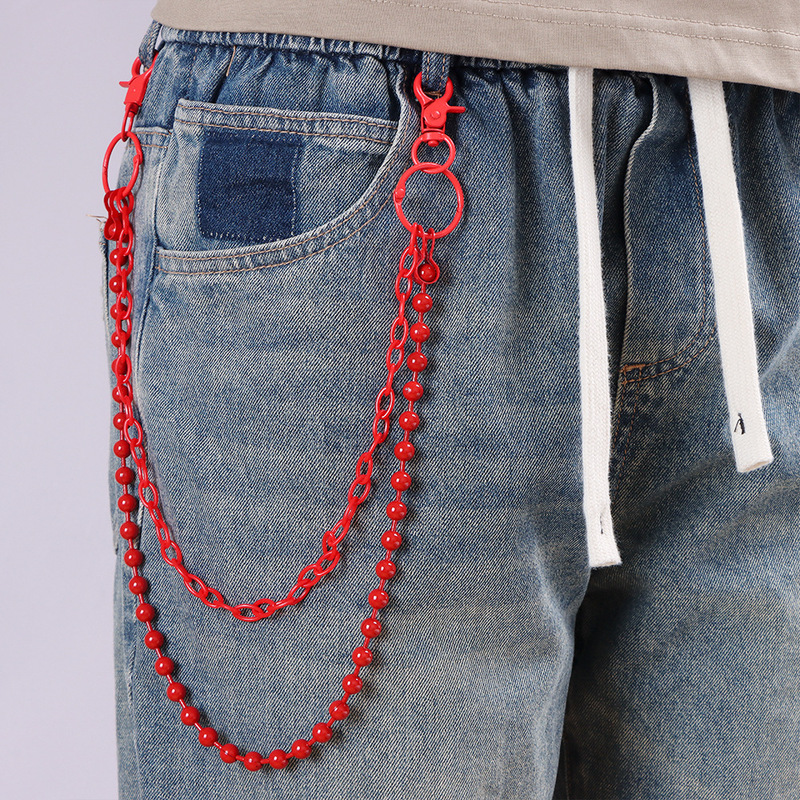 Bright Red Beaded Multi‑Layer  - đánh giá và giá Street Fashion Girls