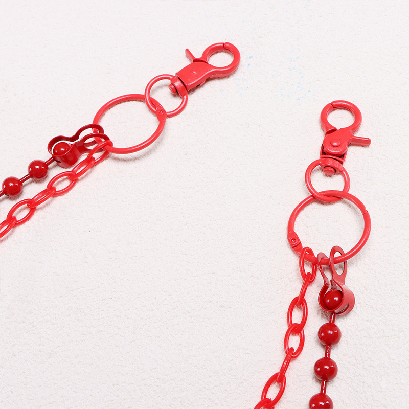 Bright Red Beaded Multi‑Layer  - đánh giá và giá Street Fashion Girls
