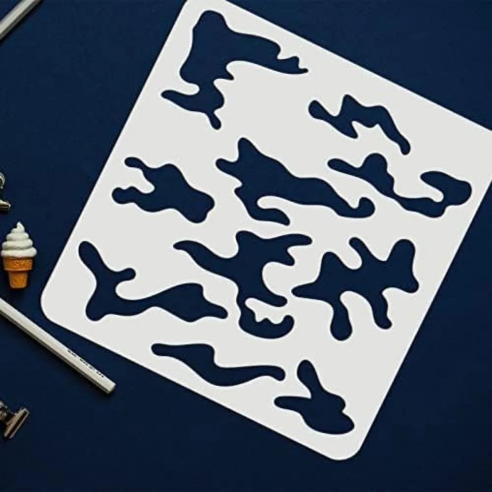 3 pcs Camo Stencil Kit 11.8x11 - đánh giá và giá Camo Pattern Set