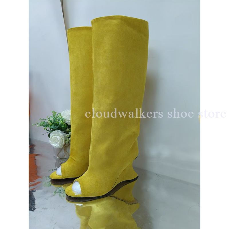 New Peep Toe Suede Strange Hee - đánh giá và giá Street Fashion Walk