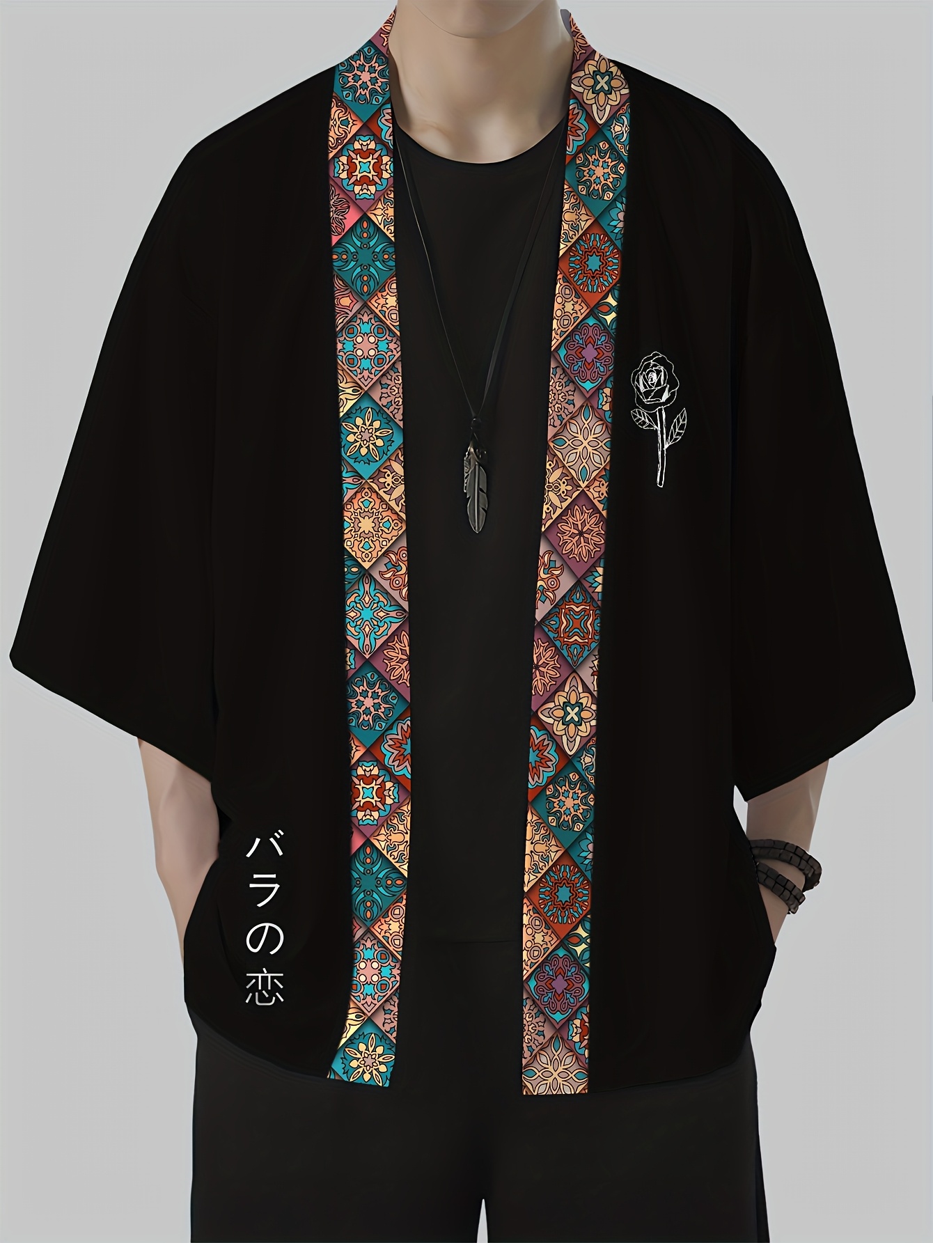 2026 Summer Men's Kimono 3D Pr - đánh giá và giá Street Fashion Designer