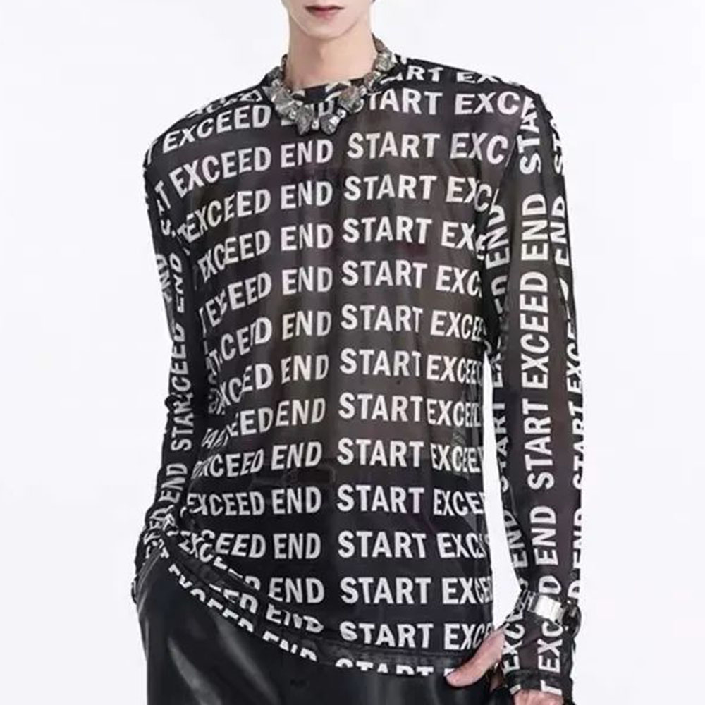 Mens Tops Fashion Letter Print - đánh giá và giá Street Fashion For Boy
