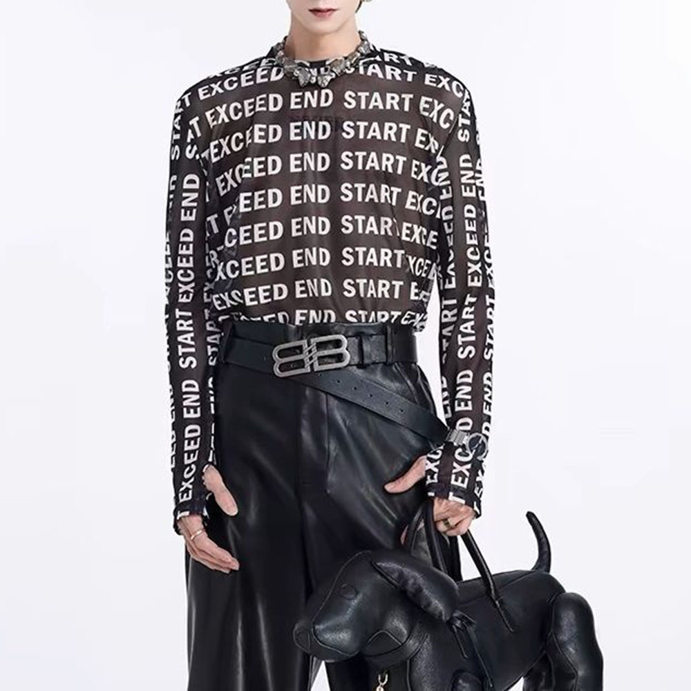 Mens Tops Fashion Letter Print - đánh giá và giá Street Fashion For Boy