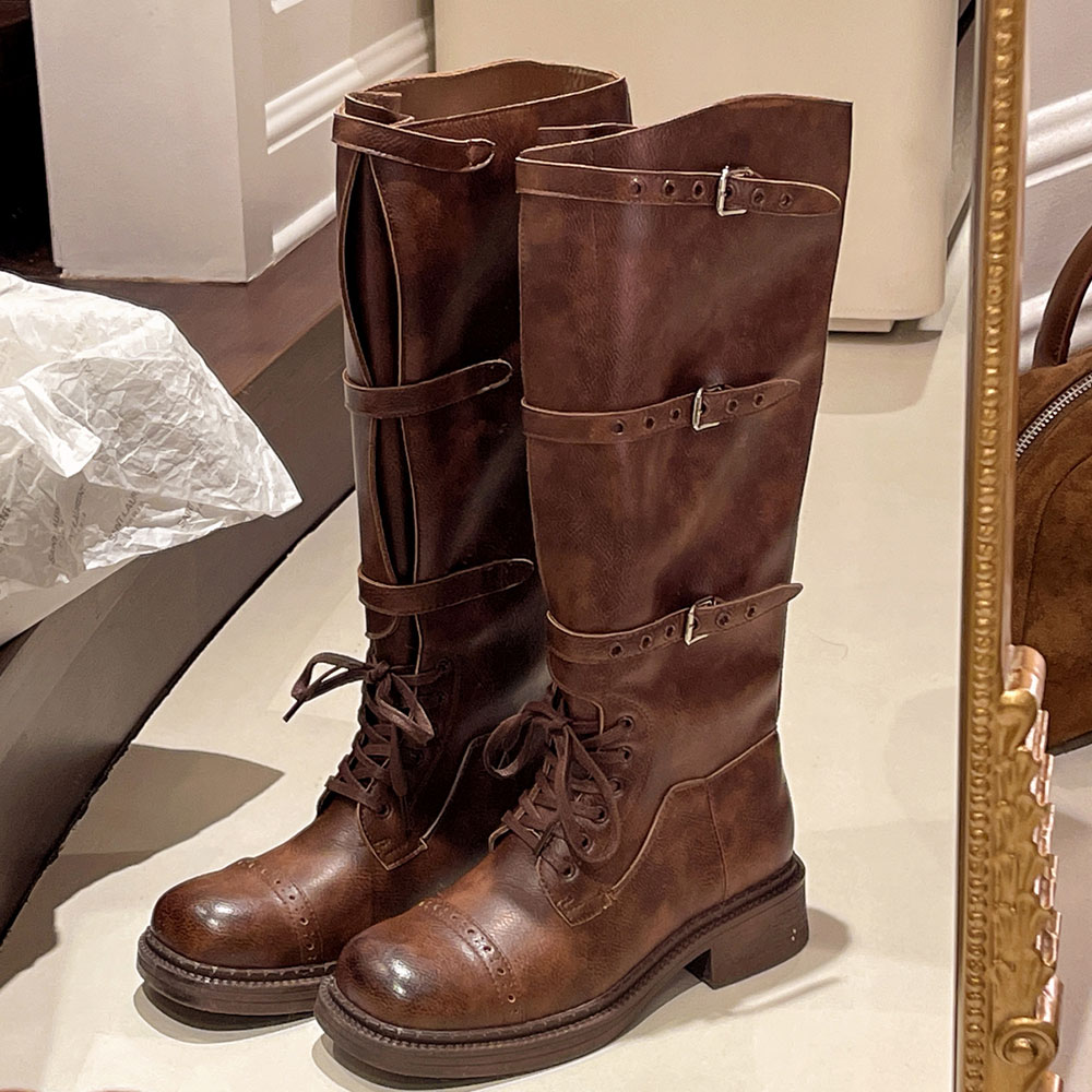 Women's Knee High Boots Vintag - đánh giá và giá Street Fashion Designer