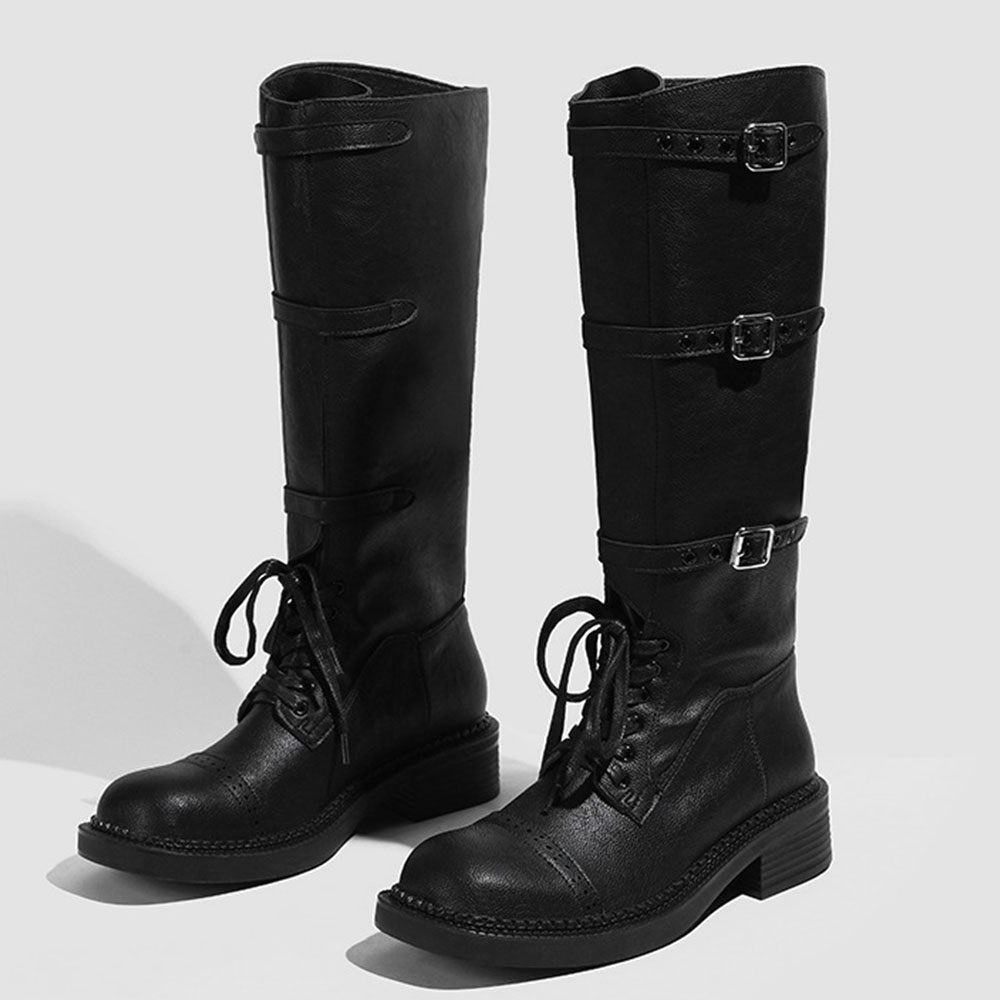 Women's Knee High Boots Vintag - đánh giá và giá Street Fashion Designer