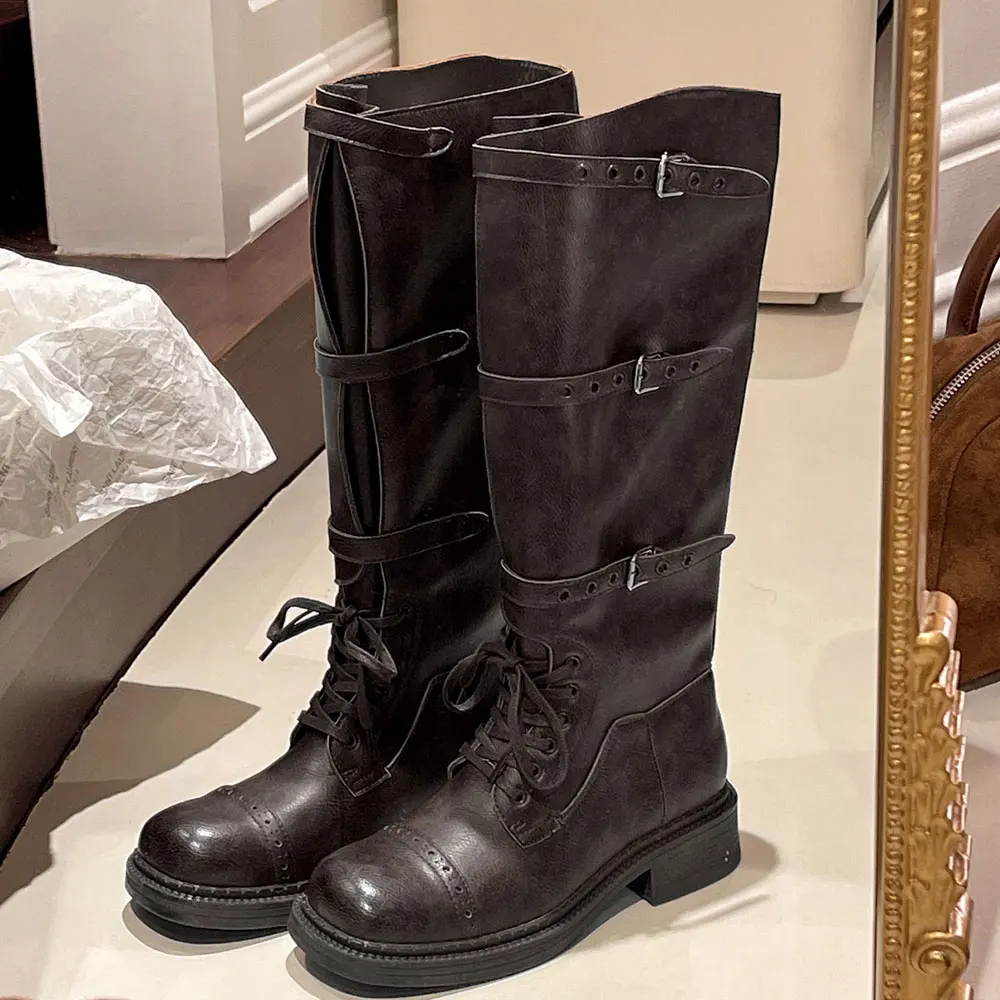 Women's Knee High Boots Vintag - đánh giá và giá Street Fashion Designer