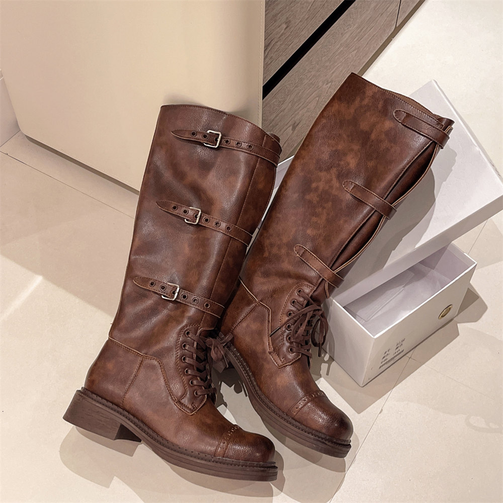Women's Knee High Boots Vintag - đánh giá và giá Street Fashion Designer