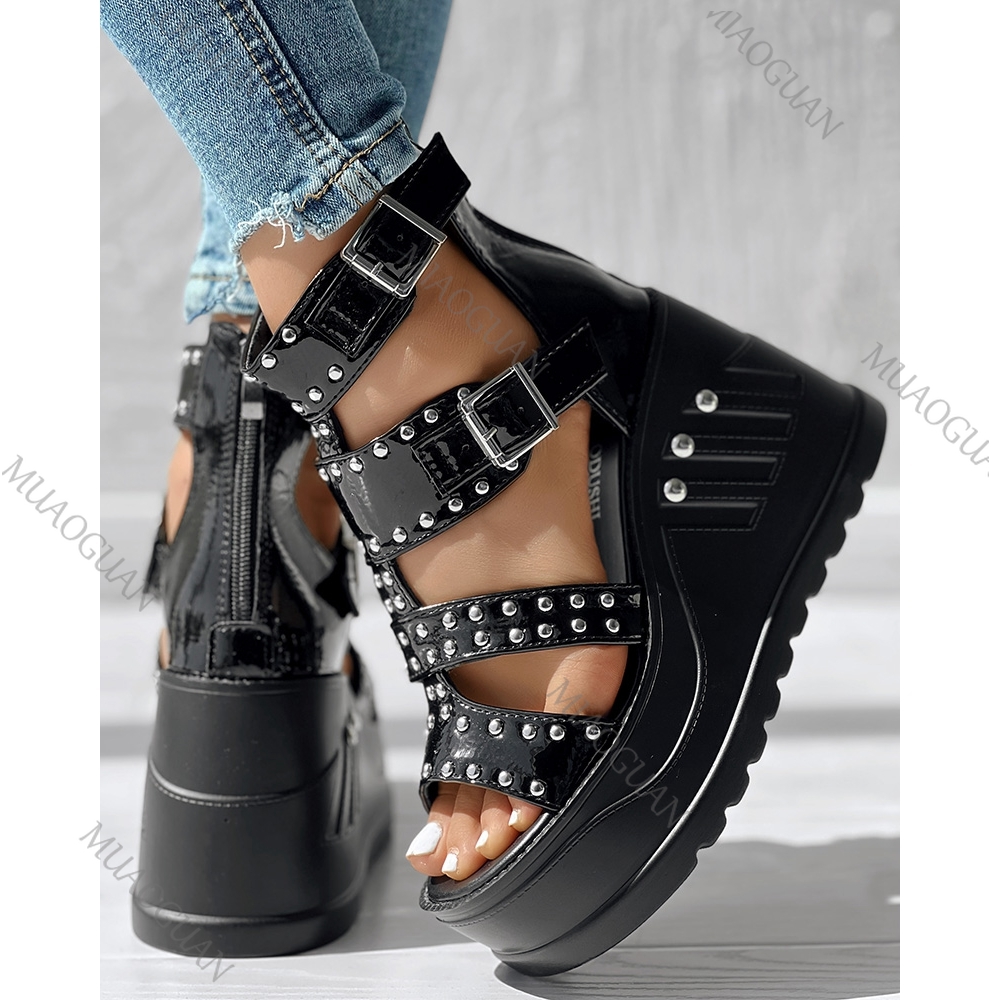 Fashion Women Peep Toe Black S - đánh giá và giá Street Fashion Designer