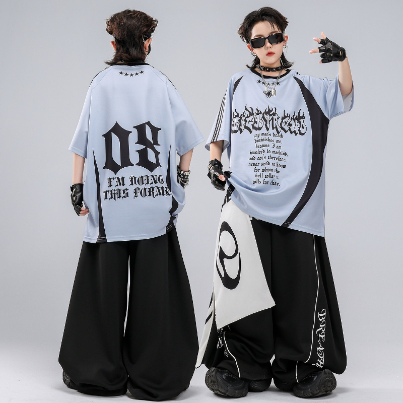Hip Hop K-pop Red T Shirt Bagg - đánh giá và giá Street Fashion For Boy