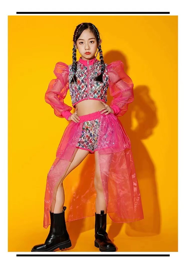 Girls' Jazz Dance Costume Sequ - đánh giá và giá Street Fashion Online