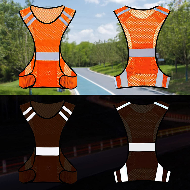 Visibility Fluorescent Mesh Re - đánh giá và giá Reflective Jacket Running