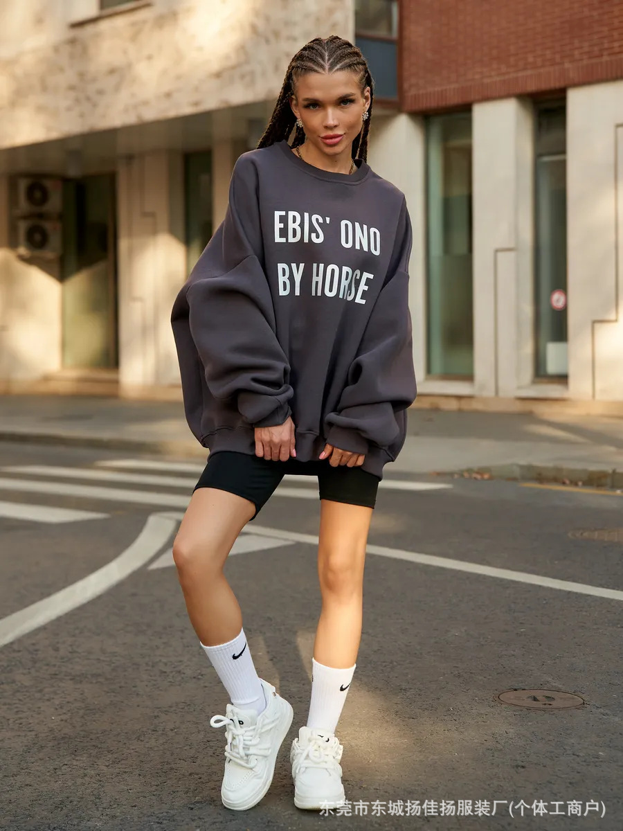 Soft Fleece Y2K Streetwear Wom - đánh giá và giá Oversized Crewneck Fleece