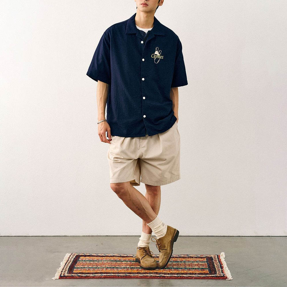 Men's Embroidered Short-Sleeve - đánh giá và giá Street Fashion Trends 2025