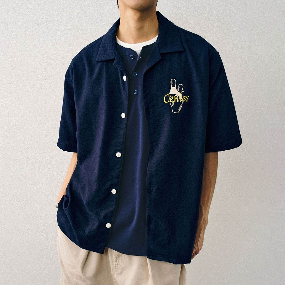 Men's Embroidered Short-Sleeve - đánh giá và giá Street Fashion Trends 2025