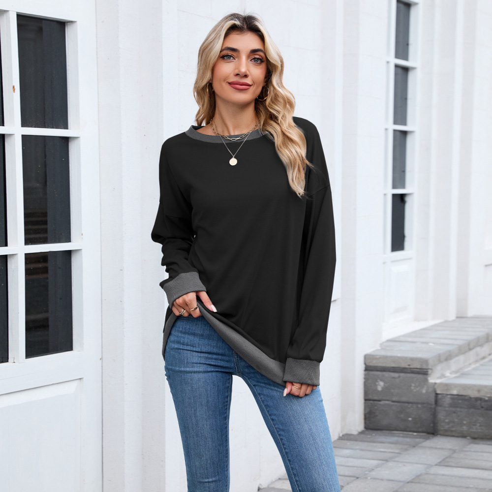 Women Fashion Loose Sweatshirt - đánh giá và giá Oversized Crewneck Fleece