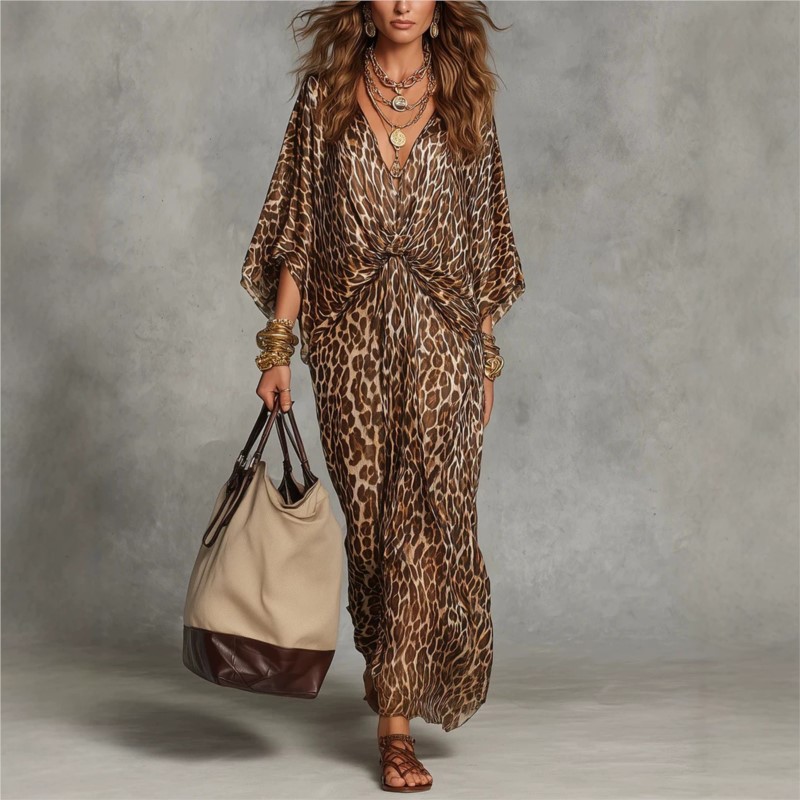 Fashion Leopard Print Dress Se - đánh giá và giá Italy Fashion Street