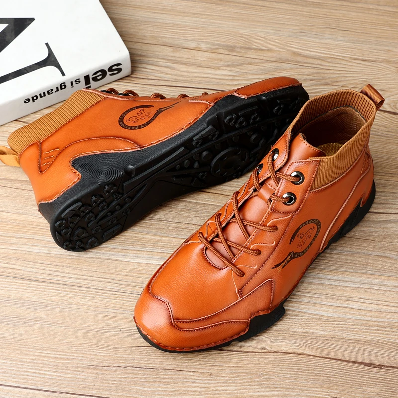 Size 48 Mens Shoes Leather Ori - đánh giá và giá Street Fashion Walk