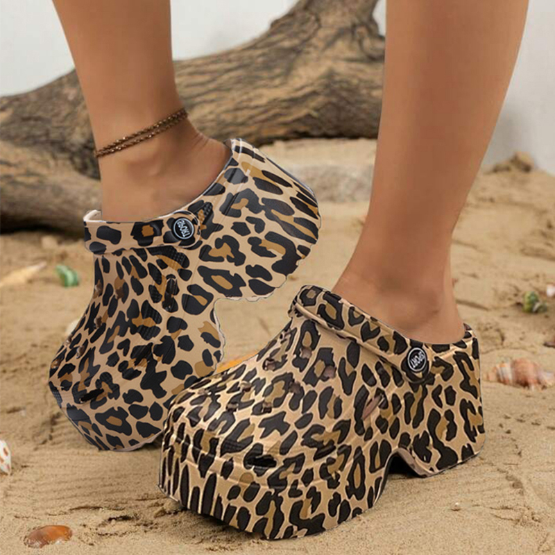 Leopard Platform Clogs for Wom - đánh giá và giá Street Fashion Girls