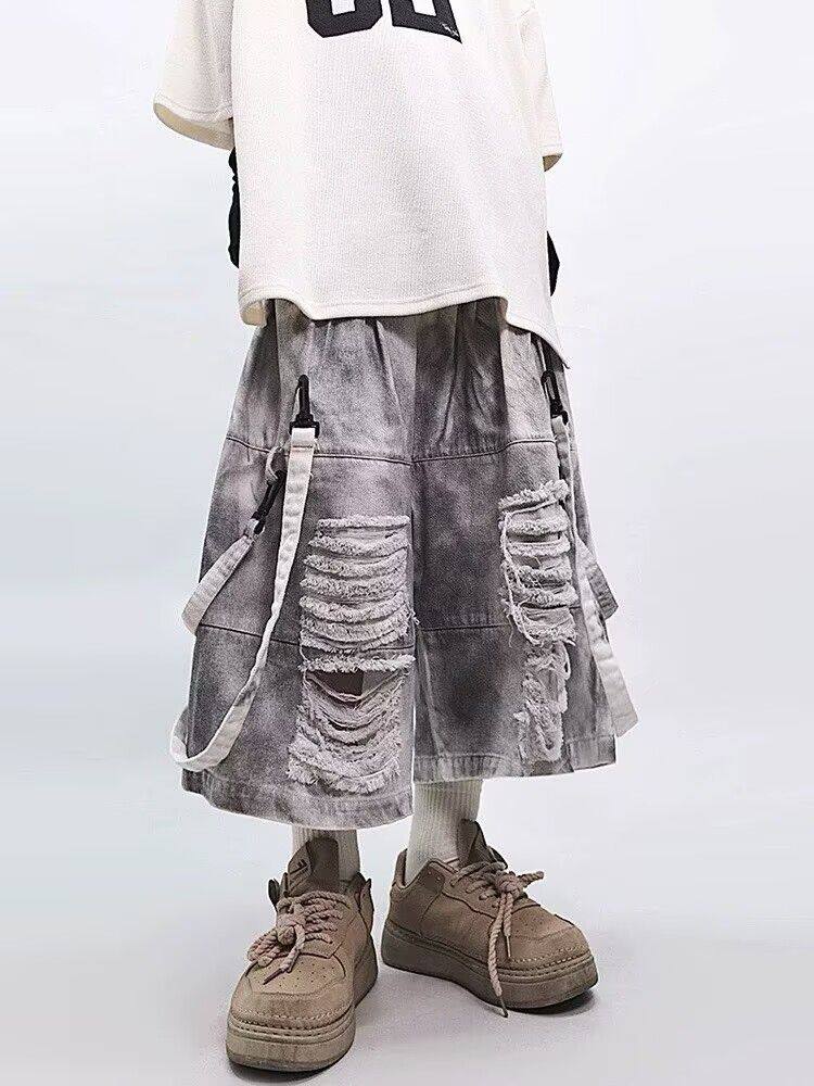 Retro Hip-hop Men's Ripped Jea - đánh giá và giá Street Fashion Jeans